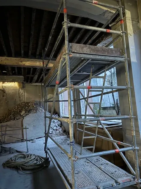 Vérification échafaudage roulant près de Paris